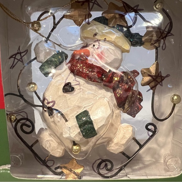 Whimsical Ornaments.  Santa and Two Snowmen.   NIB - Picture 6 of 7